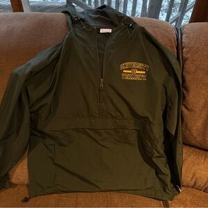 Vintage Champion UVM  1/2 Zip Windbreaker Jacket Large Vermont